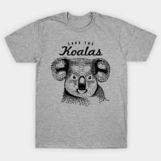 Save The Koalas - Koala Conservation Design T-Shirt